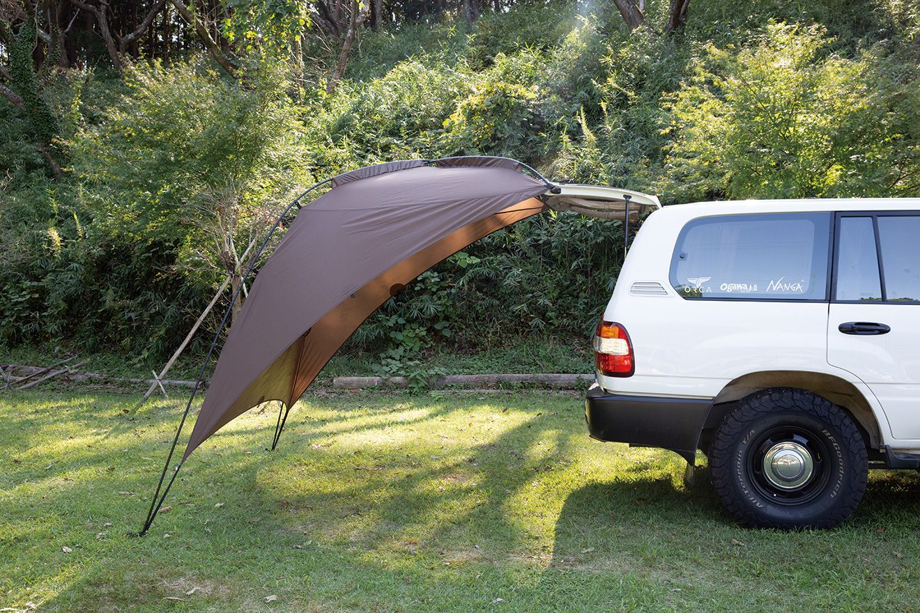 オガワ カーサイドタープＡＬ-II ダークブラウン 2334-80