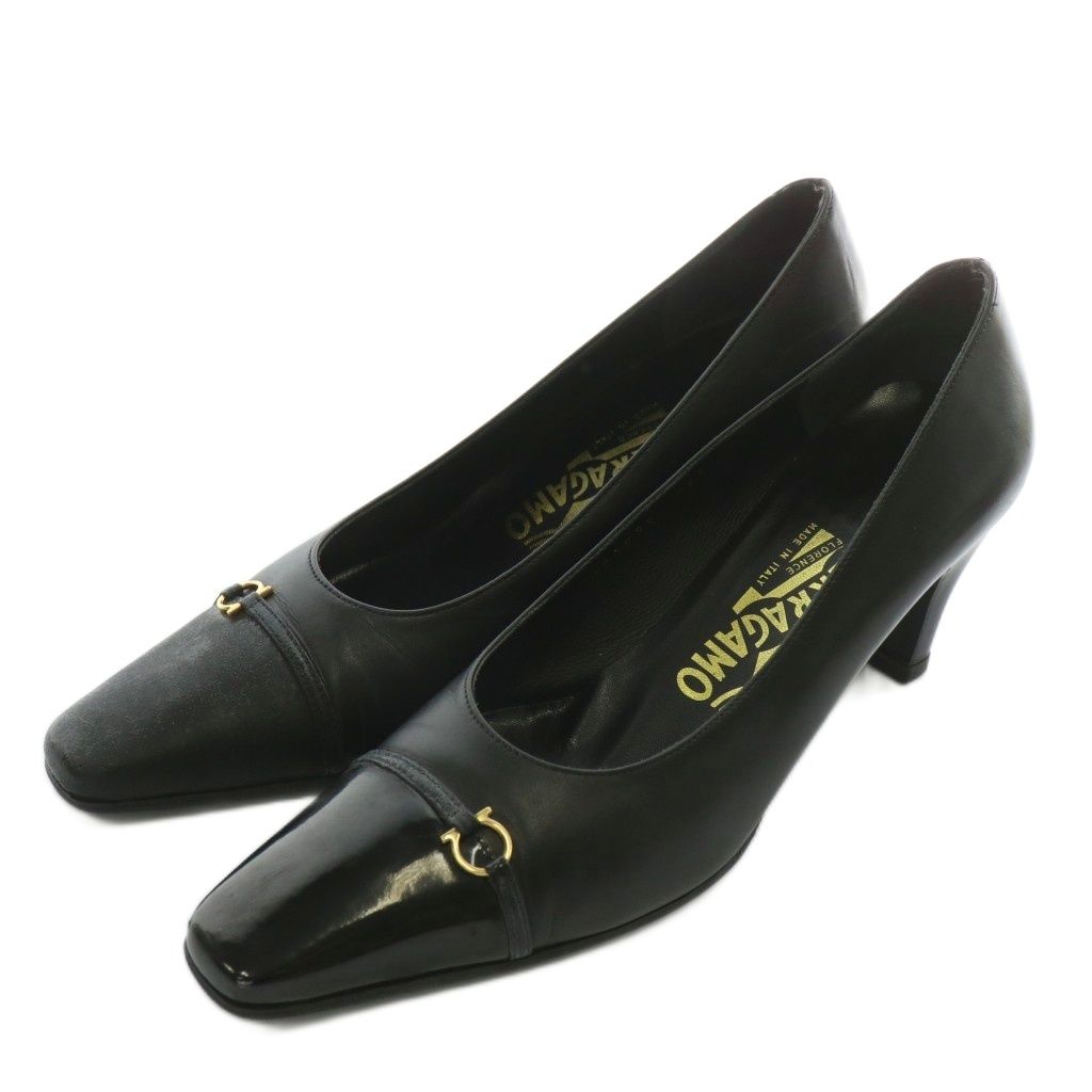 サルヴァトーレフェラガモ Salvatore Ferragamo パンプス レザー