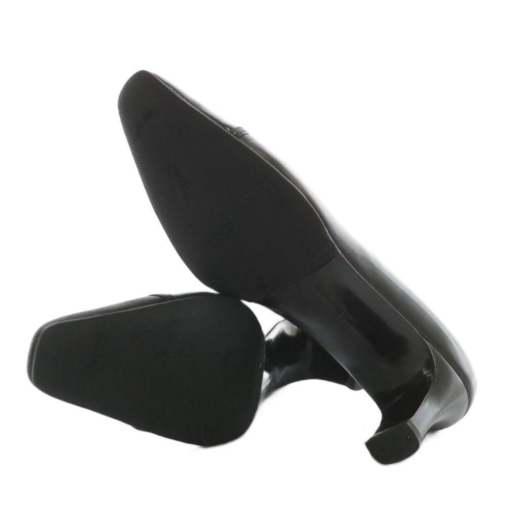 Salvatore Ferragamo / パンプス/US7/BLK/レザー/ガンチーニ/スクエアトゥ// サルヴァトーレフェラガモ Salvatore Ferragamo パンプス レザー