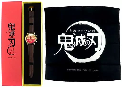 懐中時計･腕時計 煉獄杏寿郎 コラボレーションデザインウォッチ 時計拭き ロゴデザイン 鬼滅の刃 TiCTAC