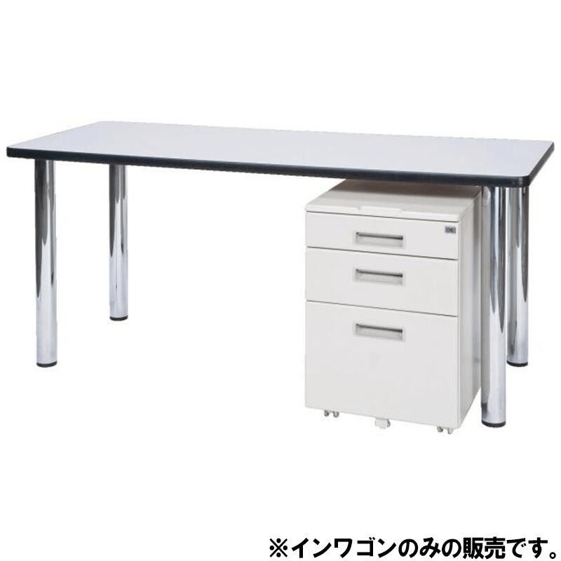 中古】インワゴン 4台セット 3段 オフィスワゴン TOYOSTEEL 脇机 