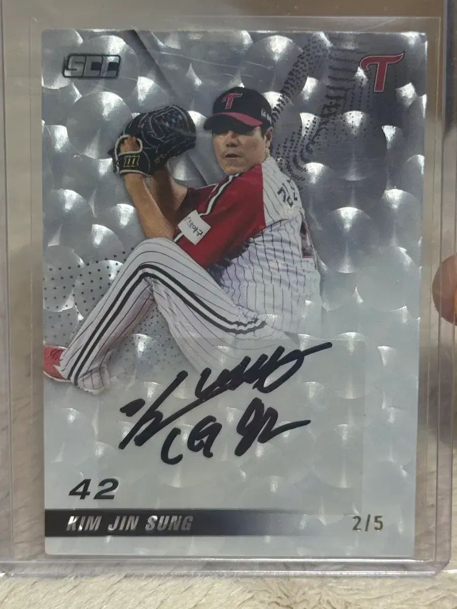2025 SCC LGツインズ ジーン キム 5 サインカード サイン入りカード