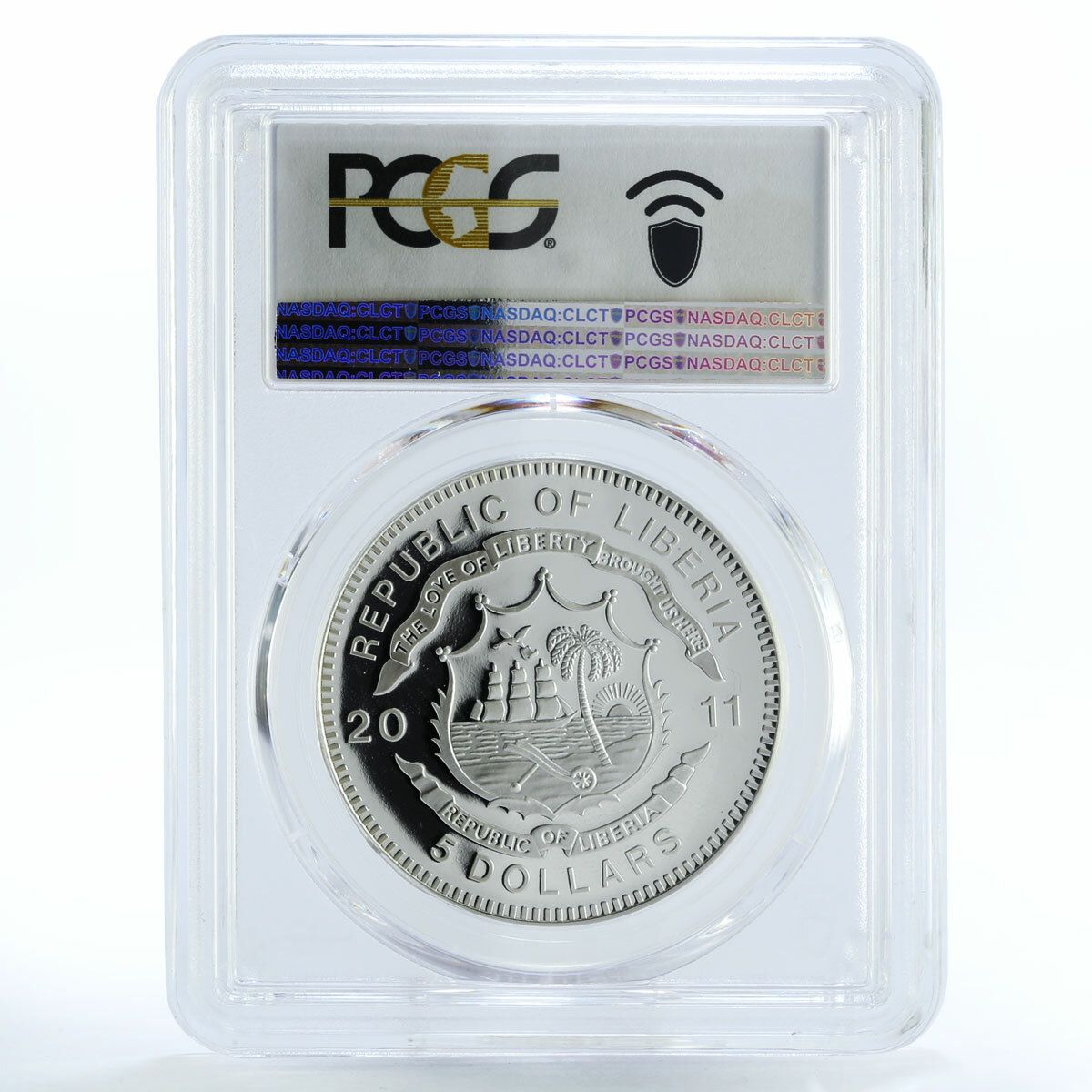 リベリア 5ドル 中国タイプS 鉄道 PR69 PCGS 銀貨 2011年 - メルカリ