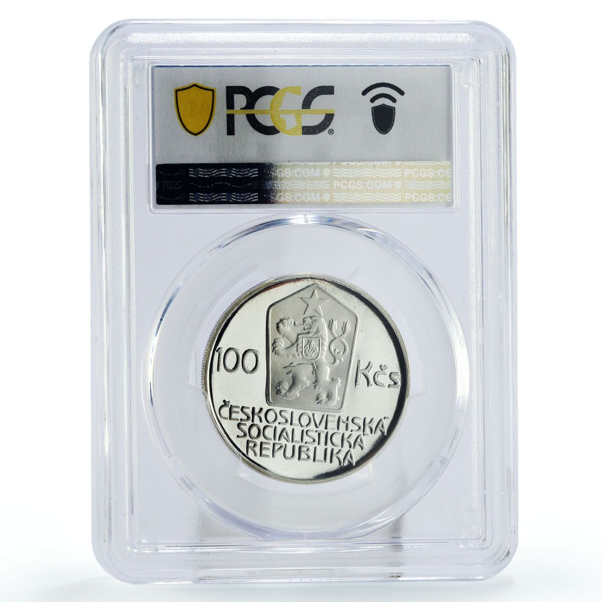チェコスロバキア 100 コルン カレル ハイネック マチャ文学 PR67 PCGS