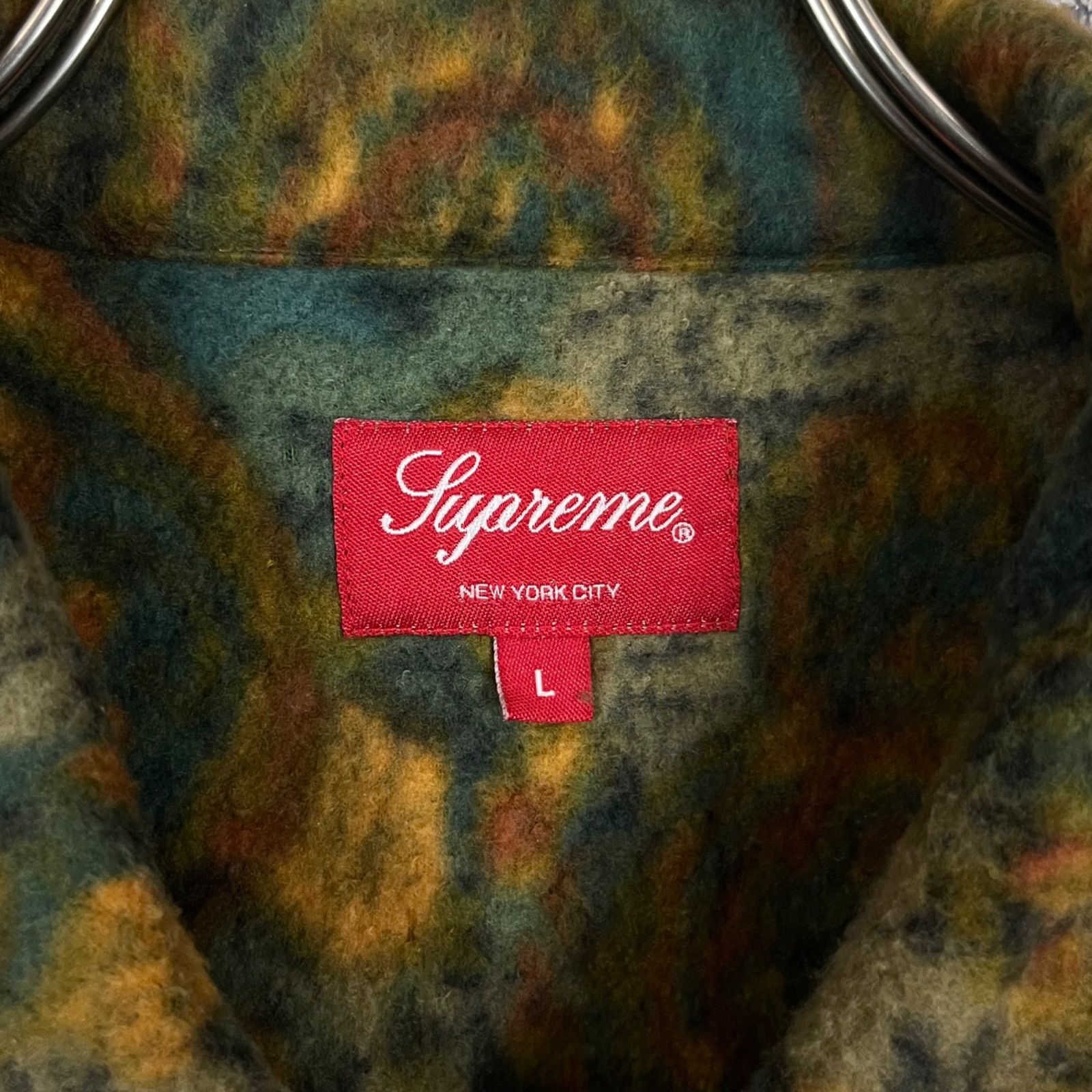 SUPREME シュプリーム 21AW PAISLEY FLEECE SHIRT ペイズリー アート柄 