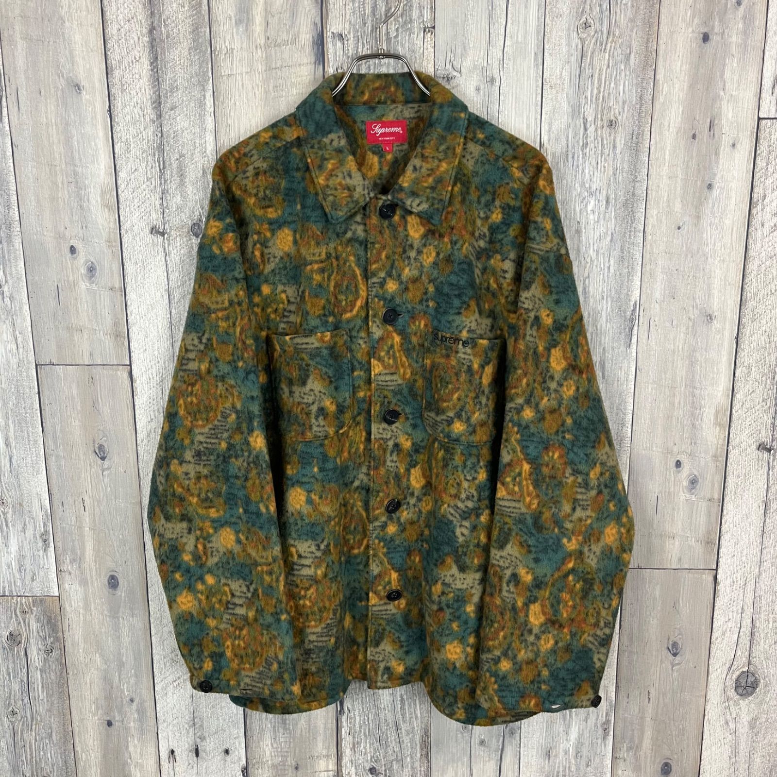 SUPREME シュプリーム 21AW PAISLEY FLEECE SHIRT ペイズリー アート柄