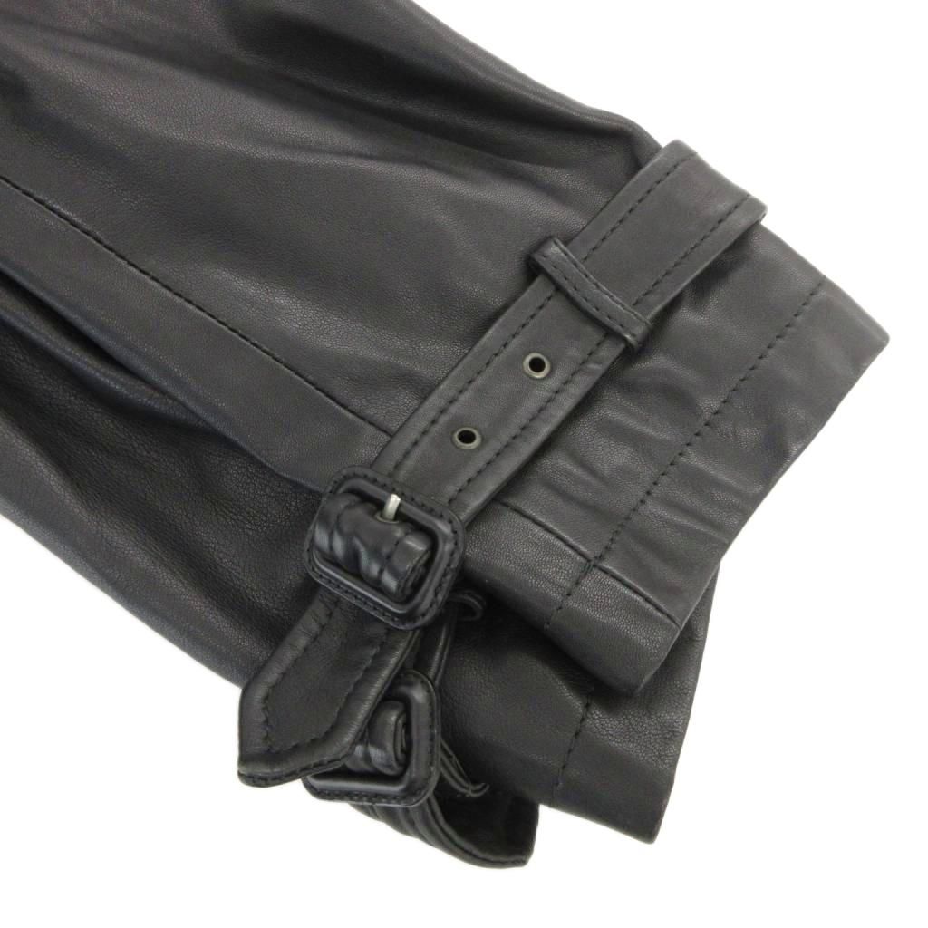 バーニーズニューヨーク BARNEYS NEW YORK ラムレザーコート トレンチ