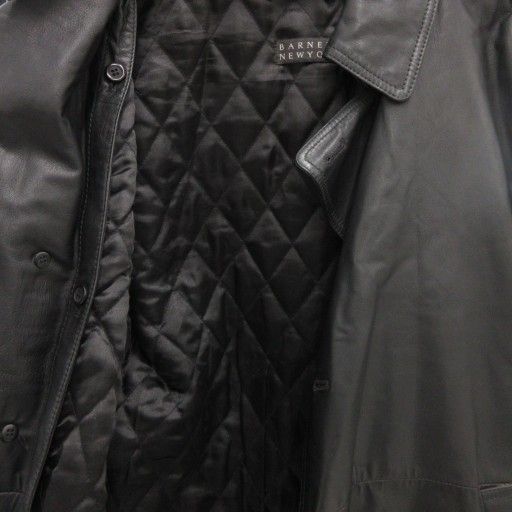 バーニーズニューヨーク BARNEYS NEW YORK ラムレザーコート トレンチ