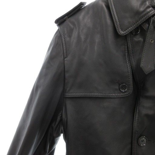 バーニーズニューヨーク BARNEYS NEW YORK ラムレザーコート トレンチ