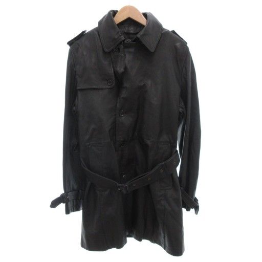 バーニーズニューヨーク BARNEYS NEW YORK ラムレザーコート トレンチ
