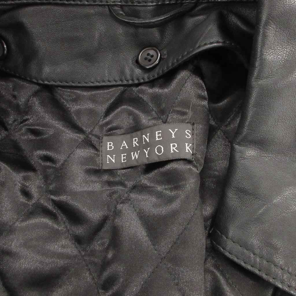 バーニーズニューヨーク BARNEYS NEW YORK ラムレザーコート トレンチ