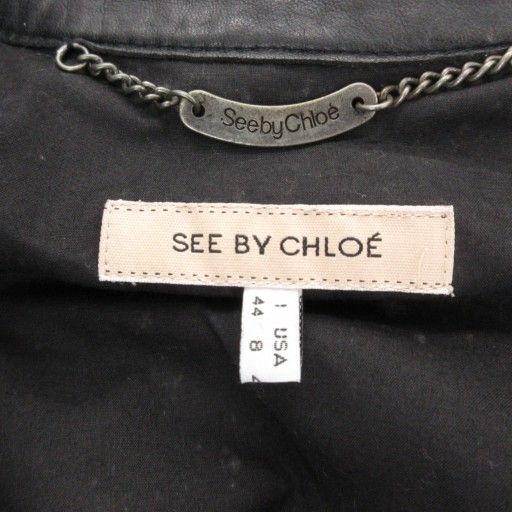 シーバイクロエ SEE BY CHLOE ライダース レザージャケット 革ジャン