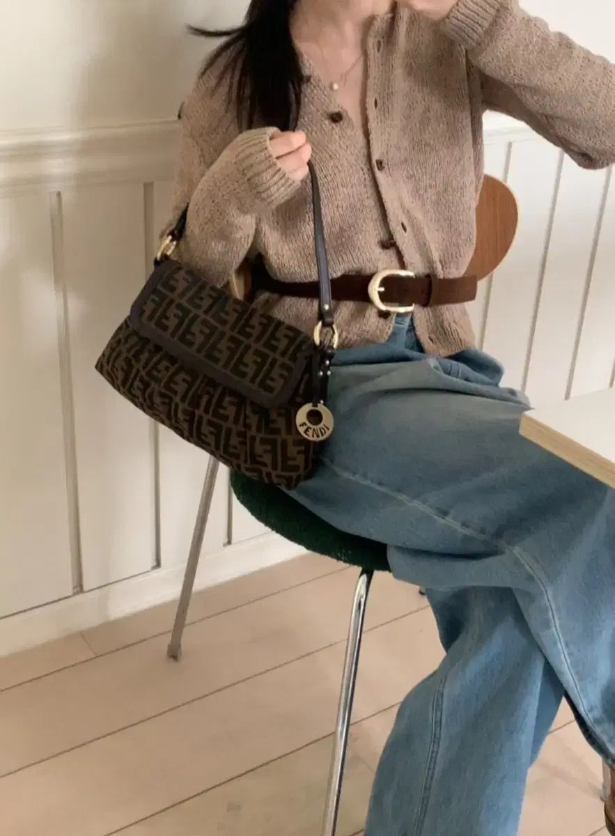 ヴィンテージ FENDI フェンディ ズッカ 쉐프バッグ