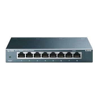 TP-Link 8ポート スイッチングハブ 10/100/1000Mbps ギガビット 金属