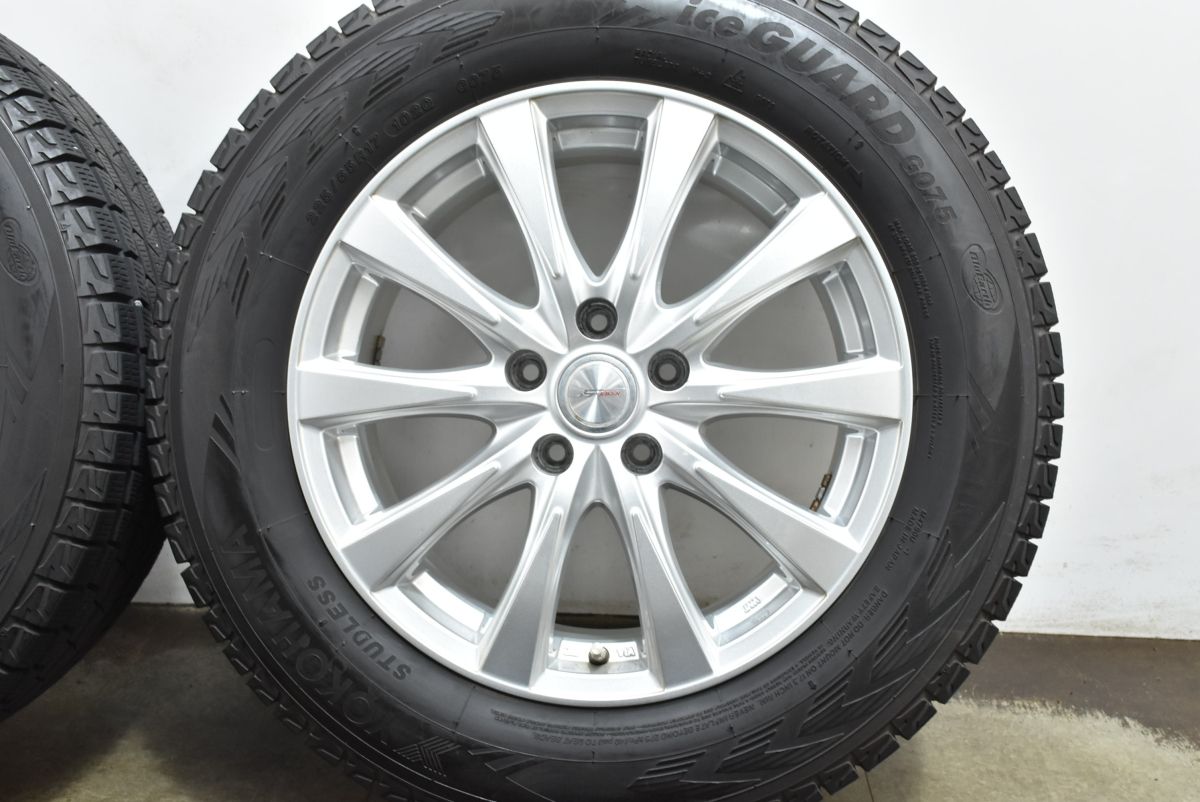  程度良個品 ジョーカー 17 in 7 J 48 PCD 114 3 ヨコハマ アイスガード G 075 225 65 R エクストレイル CX 5 8 レガシィアウトバック 17インチ タイヤ ホイールセット