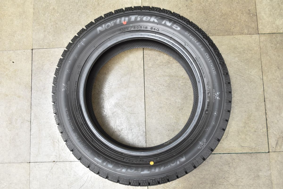  イボ付 超バリ溝スタッドレスタイヤ ノーストレック N 5 185 60 R 15 フィールダー アクア ヤリス ヴィッツ フィット グレイス シャトル 15インチ スタッドレス