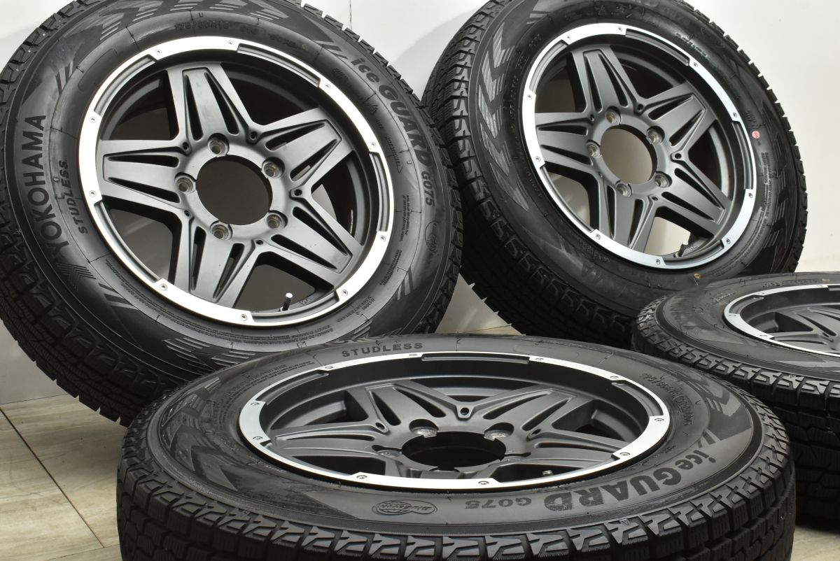 ジムニーサイズ マッドクロス JB 01 16 in 5 J 20 PCD 139 7 ヨコハマ アイスガード G 075 175 80 R 64 23 JA 12 11 AZオフロード