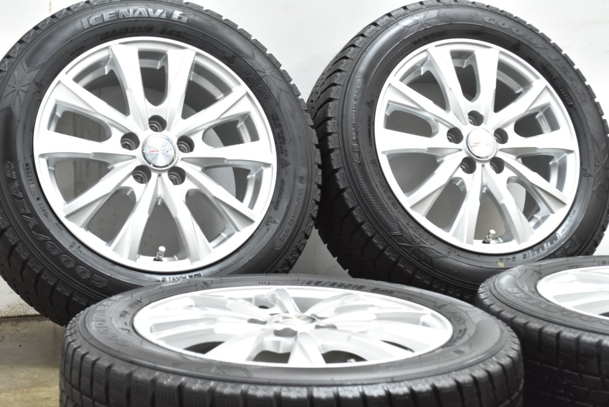 バリ溝 ジョーカー 15 in 6 J 43 PCD 100 グッドイヤー アイスナビ6 185 60 R シャトル グレイス アクア ヴィッツ ノート デミオ