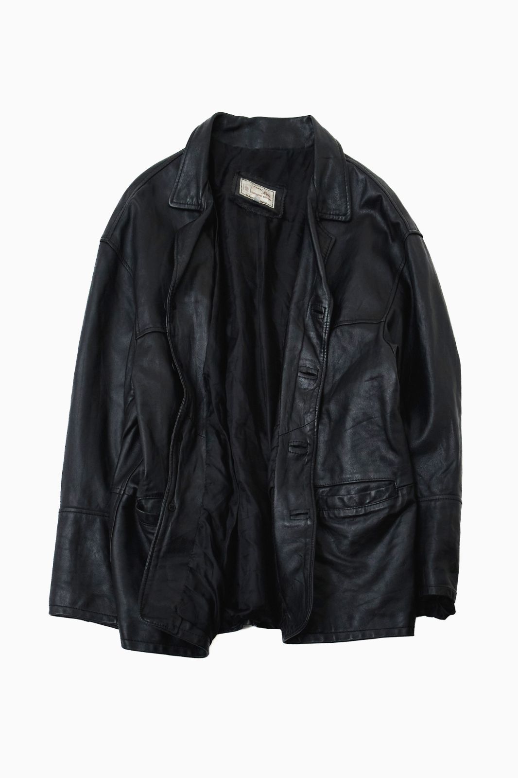 イタリア製 VERA PELLE レザーカーコート