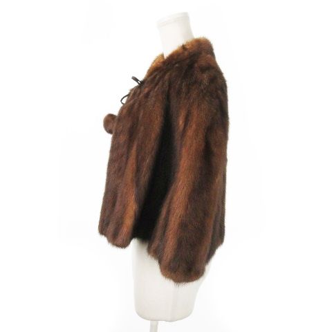 早い者勝ち　美品　エンバ EMBA　毛皮　ミンクファー　ケープ　ポンチョ エンバ EMBA ファーマント ポンチョ ケープ ミンクファー 毛皮