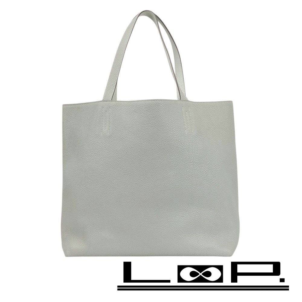 エルメス ドゥブルセンス 36 トート バッグ トリヨン パールグレー ホワイト グレー P刻 376412 2