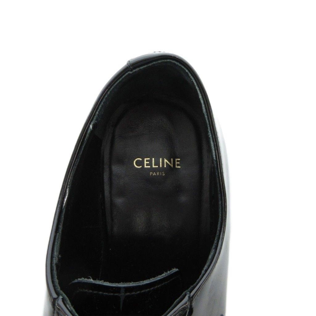 セリーヌ CELINE エディ期 ドレスシューズ ビジネス パテントレザー 本