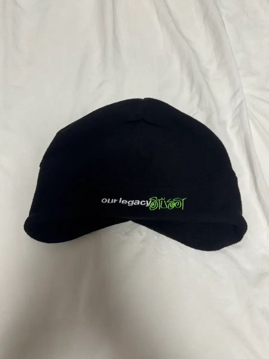 STUSSY x OUR LEGACY ワークショップ ポラ フリース ビーニー ブラック 大人向け ニット帽 ビーニー 