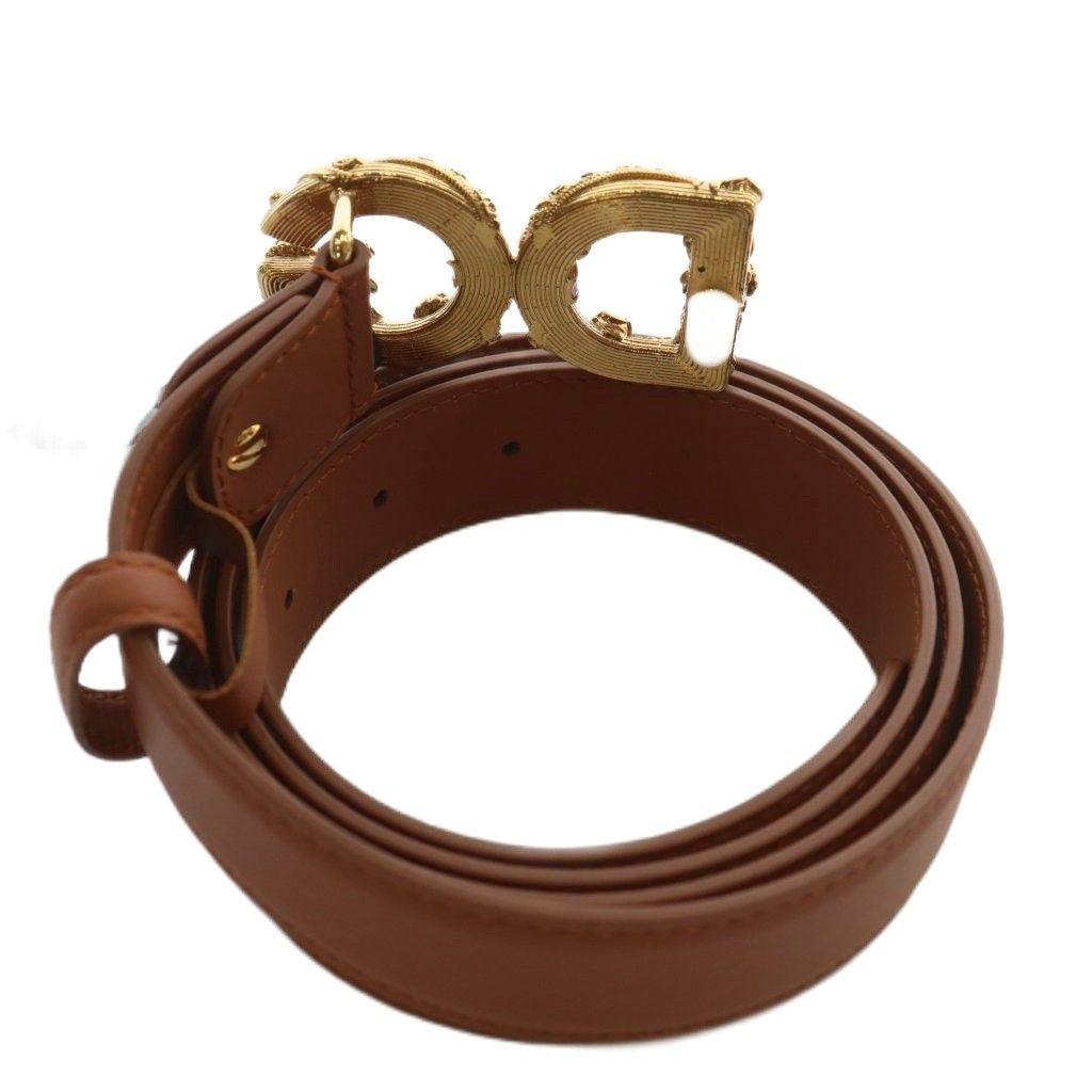 ドルチェ&ガッバーナ ドルガバ DOLCE&GABBANA ベルト ハトメ 牛革