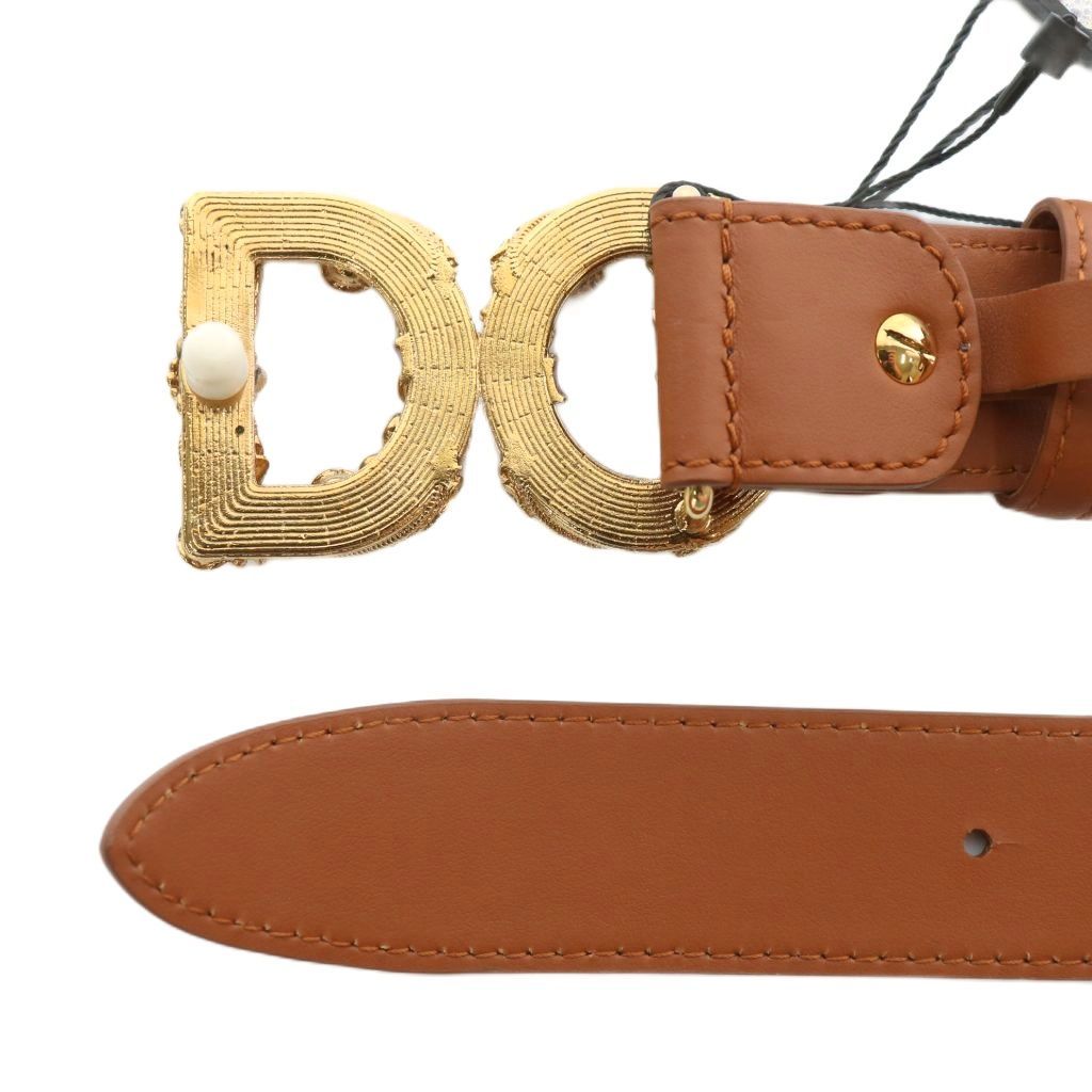 ドルチェ&ガッバーナ ドルガバ DOLCE&GABBANA ベルト ハトメ 牛革