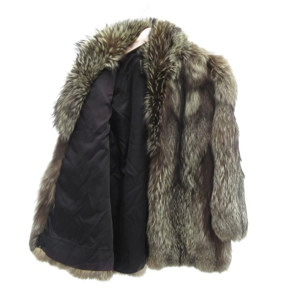 サガフォックス SAGA FOX 銀サガ ファーコート 毛皮 13 シルバー