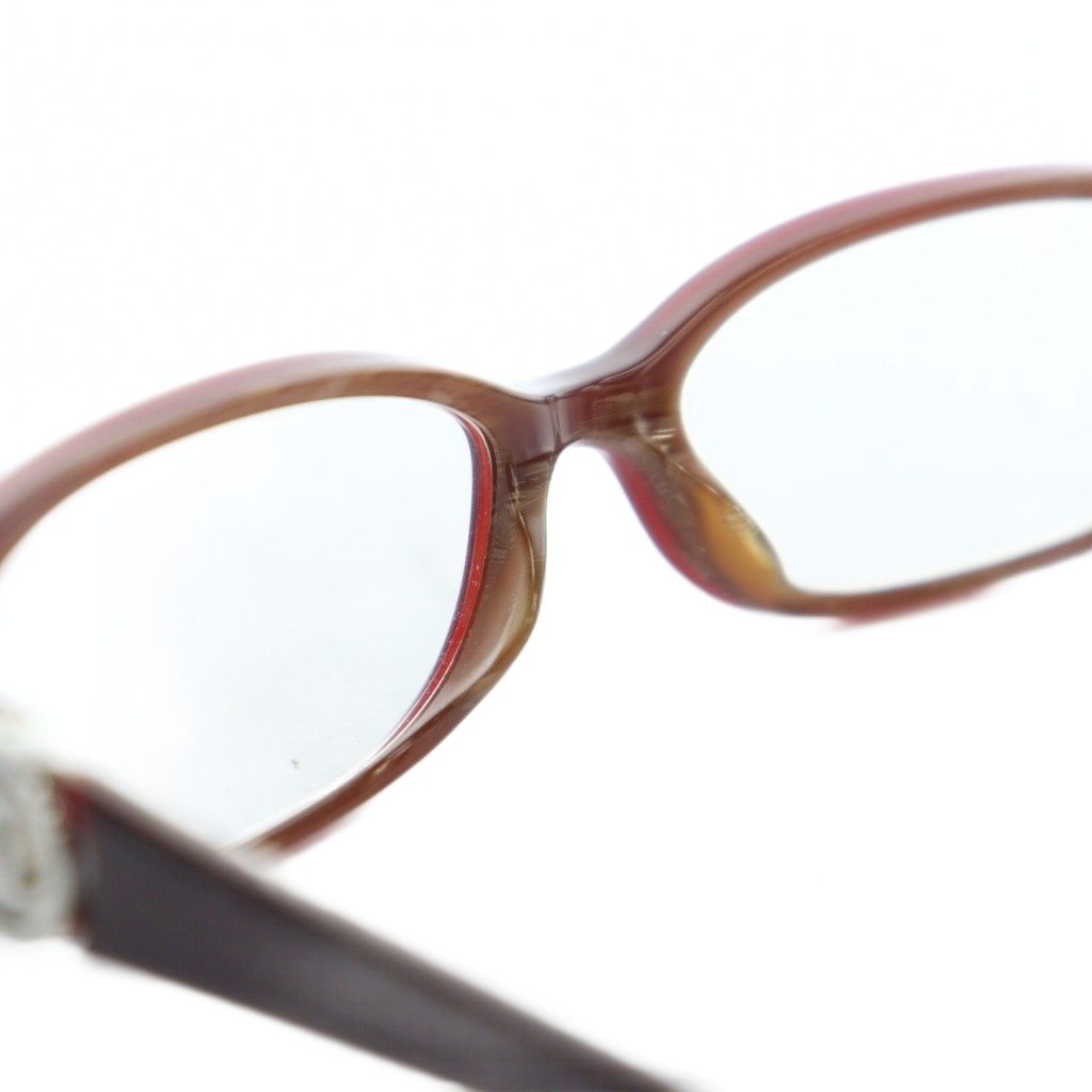 CHANEL シャネル　眼鏡　メガネ　度入り　赤系　茶系　ココマーク　3112 シャネル CHANEL 3112 眼鏡 めがね ココマーク スクエア 度あり 51□16