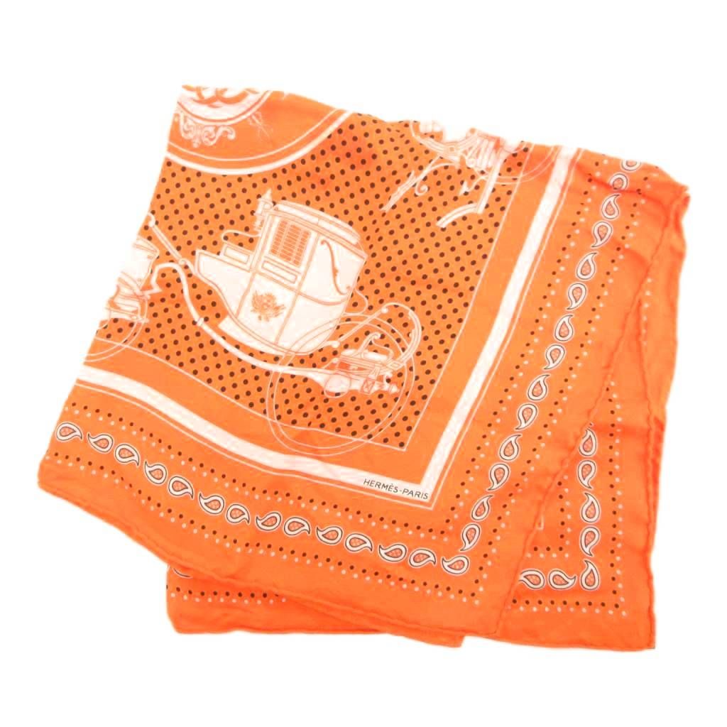 【未使用】HERMES エルメス バンダナ カレ 55 エクスリブリス HERMES（エルメス） カレ 55 シルクバンダナ エクスリブリス シルク