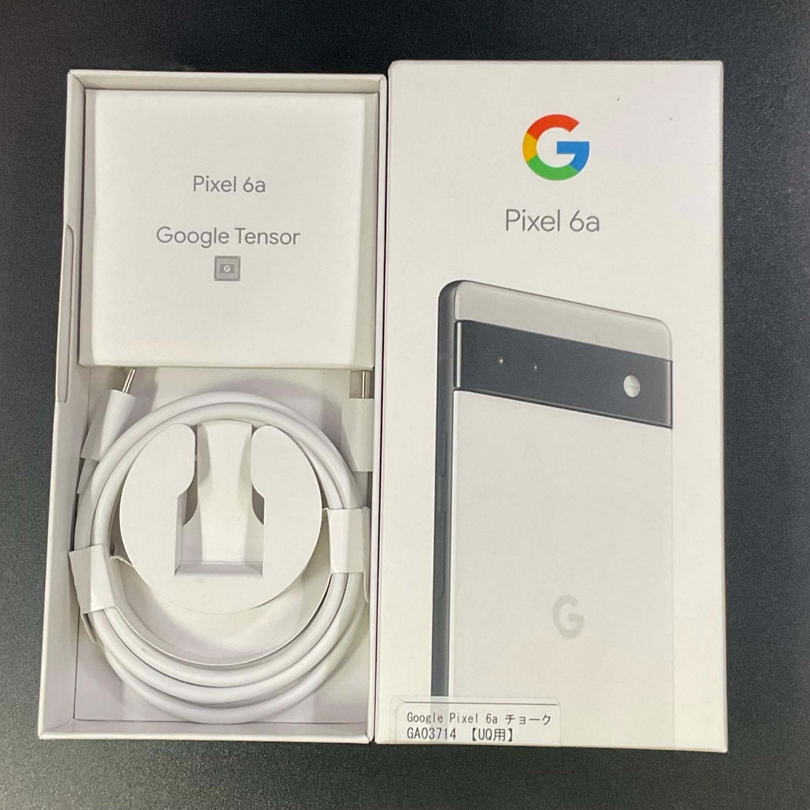Google Pixel 6a 128GB Chalk au SIMフリー GB17L 白ロム 動作確認済