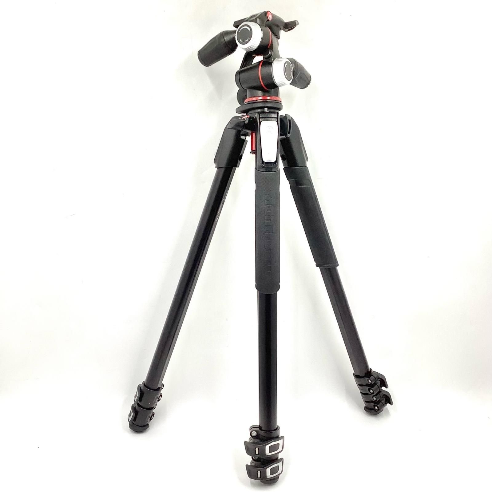 Manfrotto 055プロアルミニウム三脚3段 RC 2付き3ウェイ雲台キット -3 W