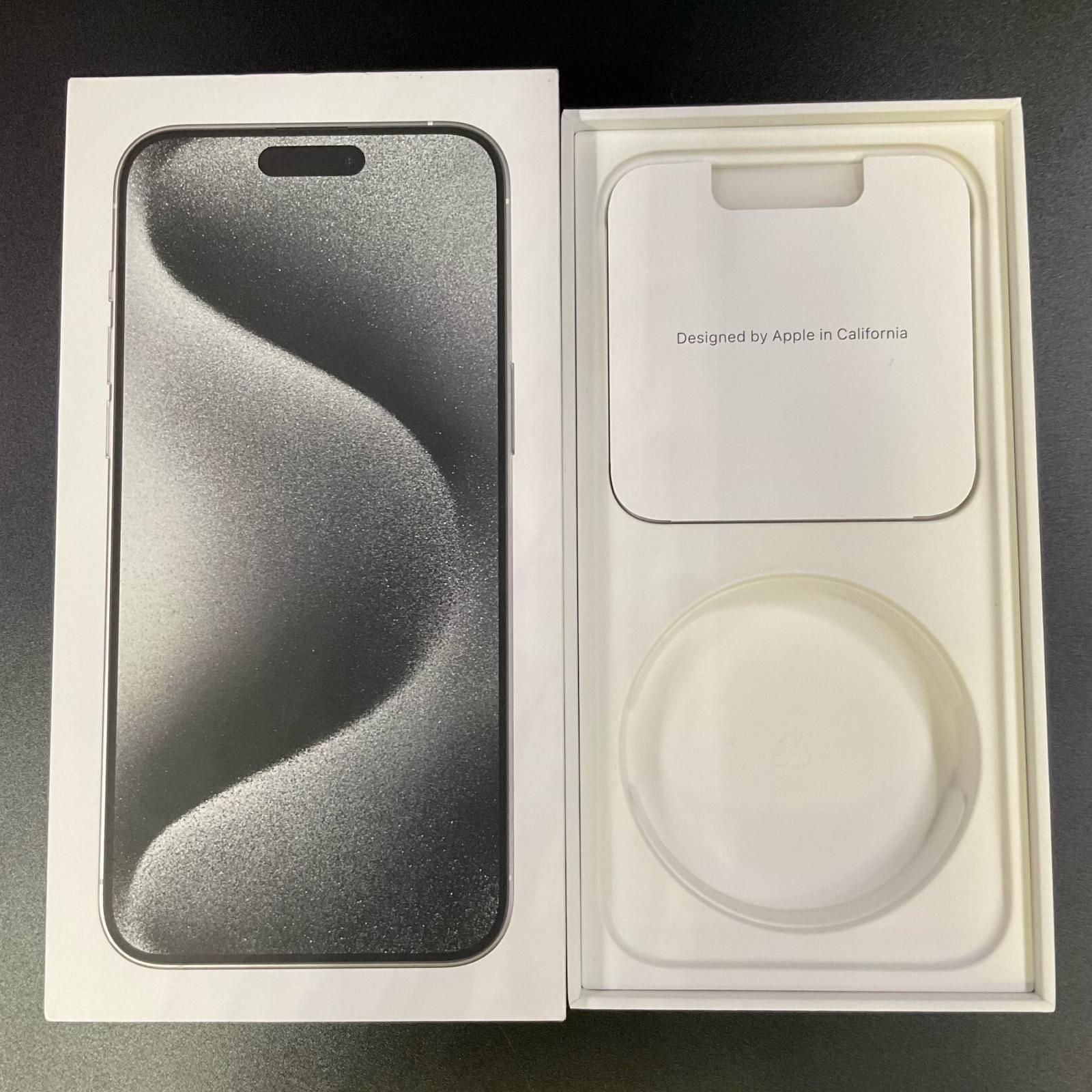 iPhone 15 Pro Max 1TB ホワイトチタニウム SIMフリー 白ロム 美品