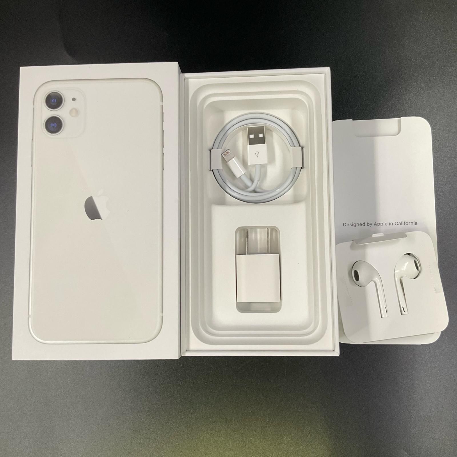 iPhone 11 64GB ホワイト Softbank SIMフリー 白ロム 動作確認済 85