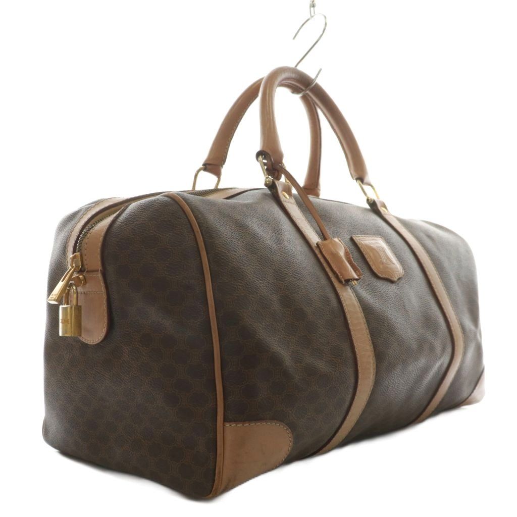 セリーヌ CELINE ボストンバッグ 旅行カバン PVC レザー マカダム柄 総