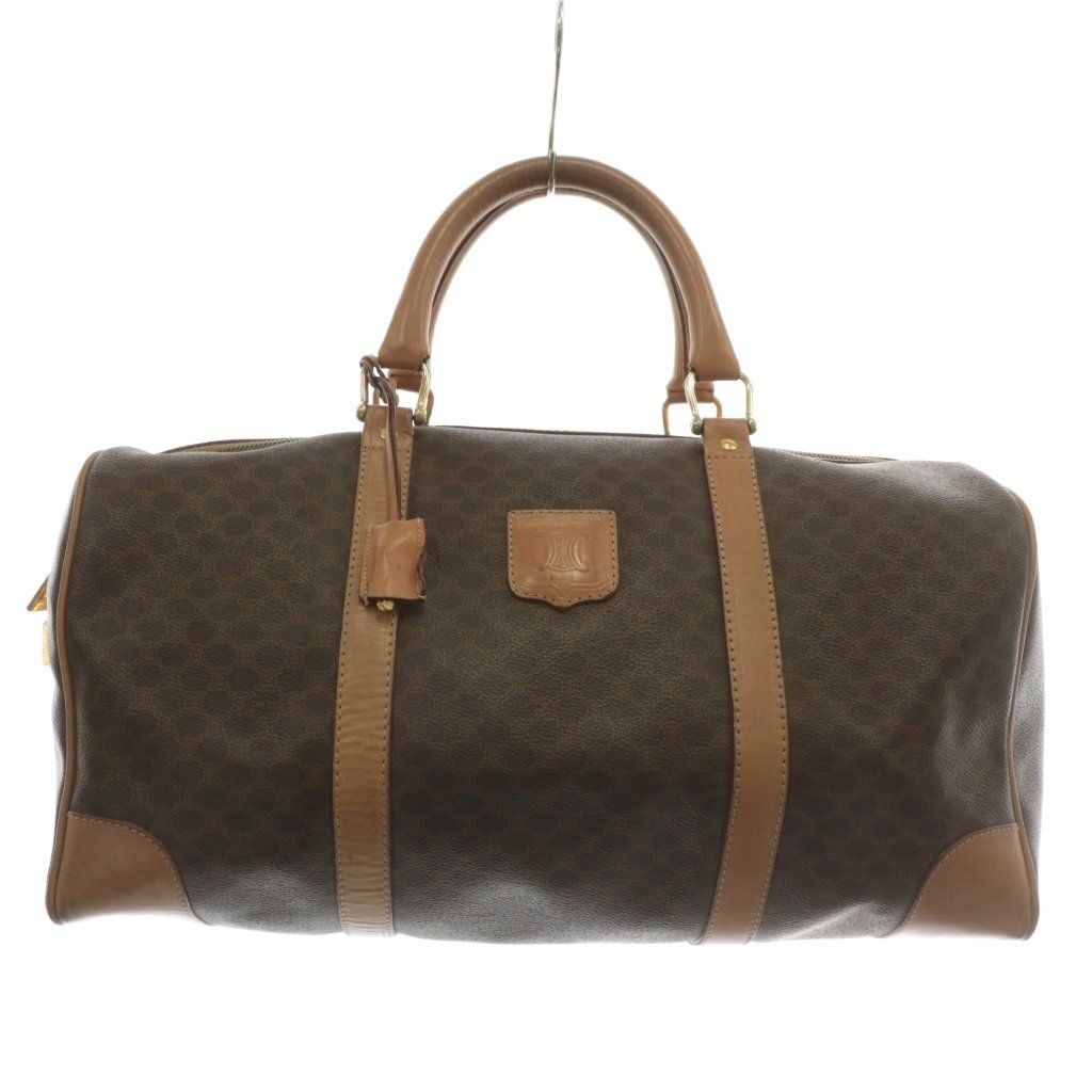 セリーヌ CELINE ボストンバッグ 旅行カバン PVC レザー マカダム柄 総