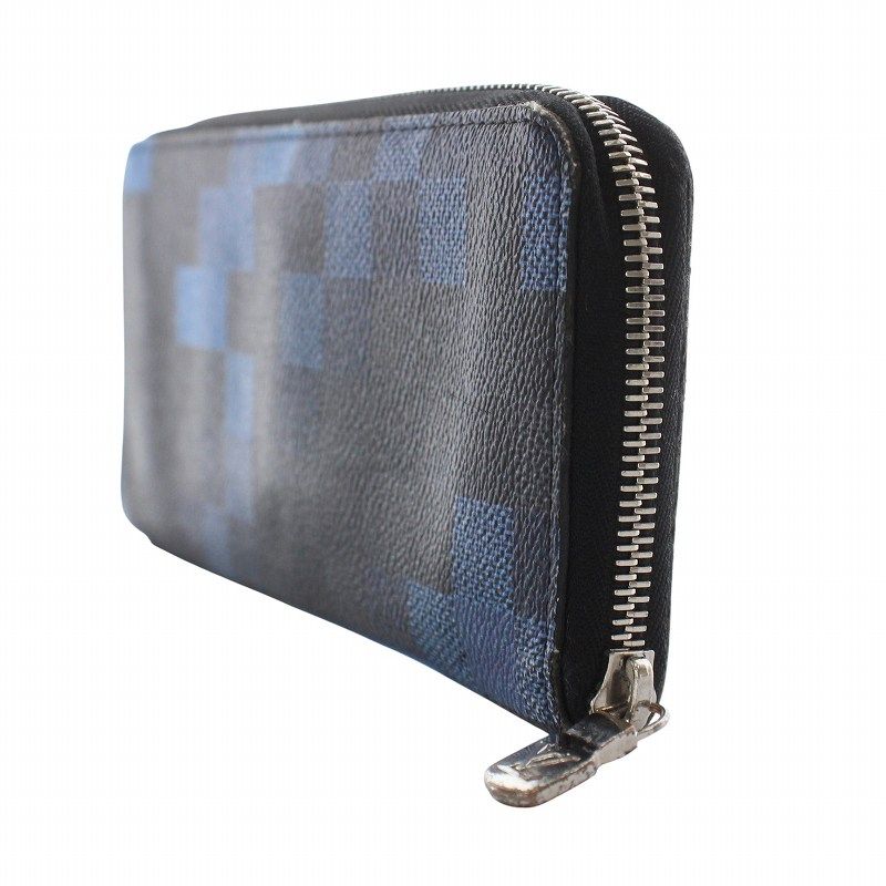 【美品 レシート箱付】ルイヴィトン ジッピーパース ダミエ グラフィット ルイヴィトン LOUIS VUITTON ダミエ グラフィット ピクセル ジッピー