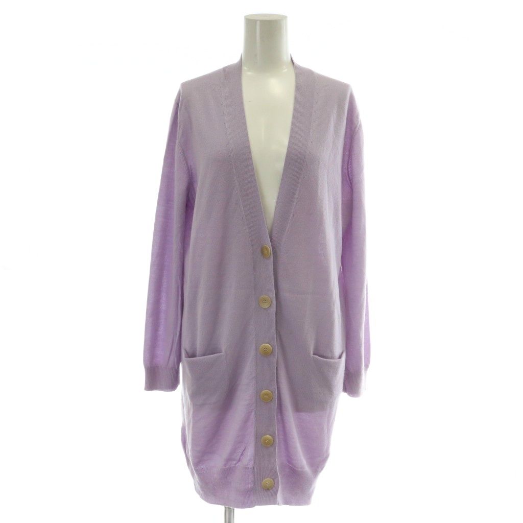 エルメス HERMES カシミヤ ニット ロング カーディガン 長袖 Vネック