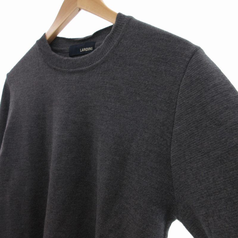 ラルディーニ LARDINI ニット セーター クルーネック 長袖 ウール 44
