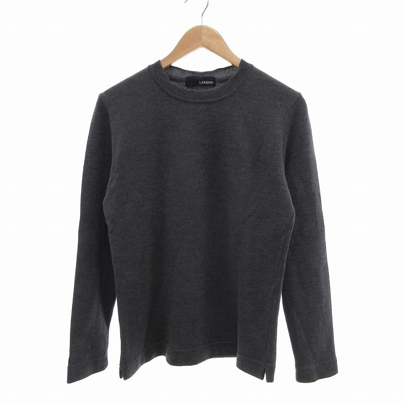 ラルディーニ LARDINI ニット セーター クルーネック 長袖 ウール 44
