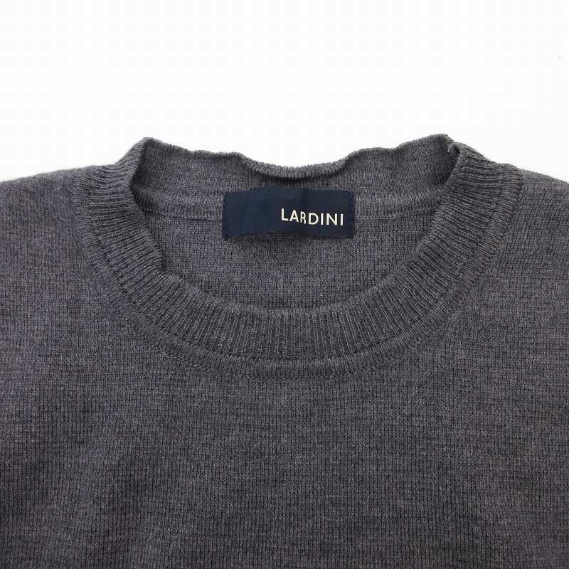 ラルディーニ LARDINI ニット セーター クルーネック 長袖 ウール 44
