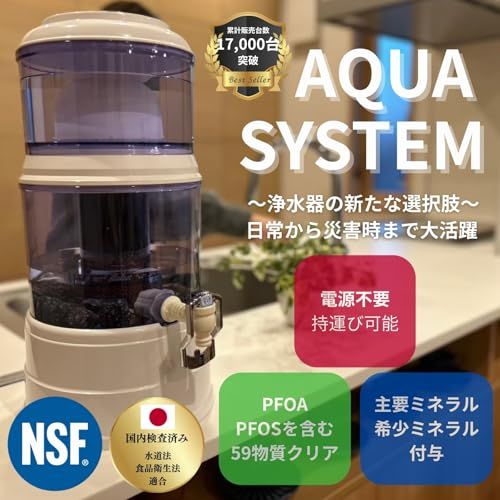 AQUA SYSTEM 交換用フィルターカートリッジ 活性炭ろ過フィルター 900 L使用 se