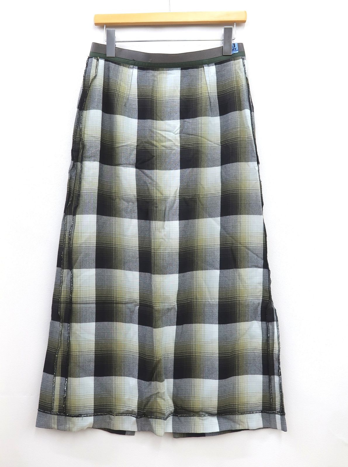 Maison MIHARA メゾン ミハラヤスヒロ 11 SK 122 オンブレチェックロングスカート 38