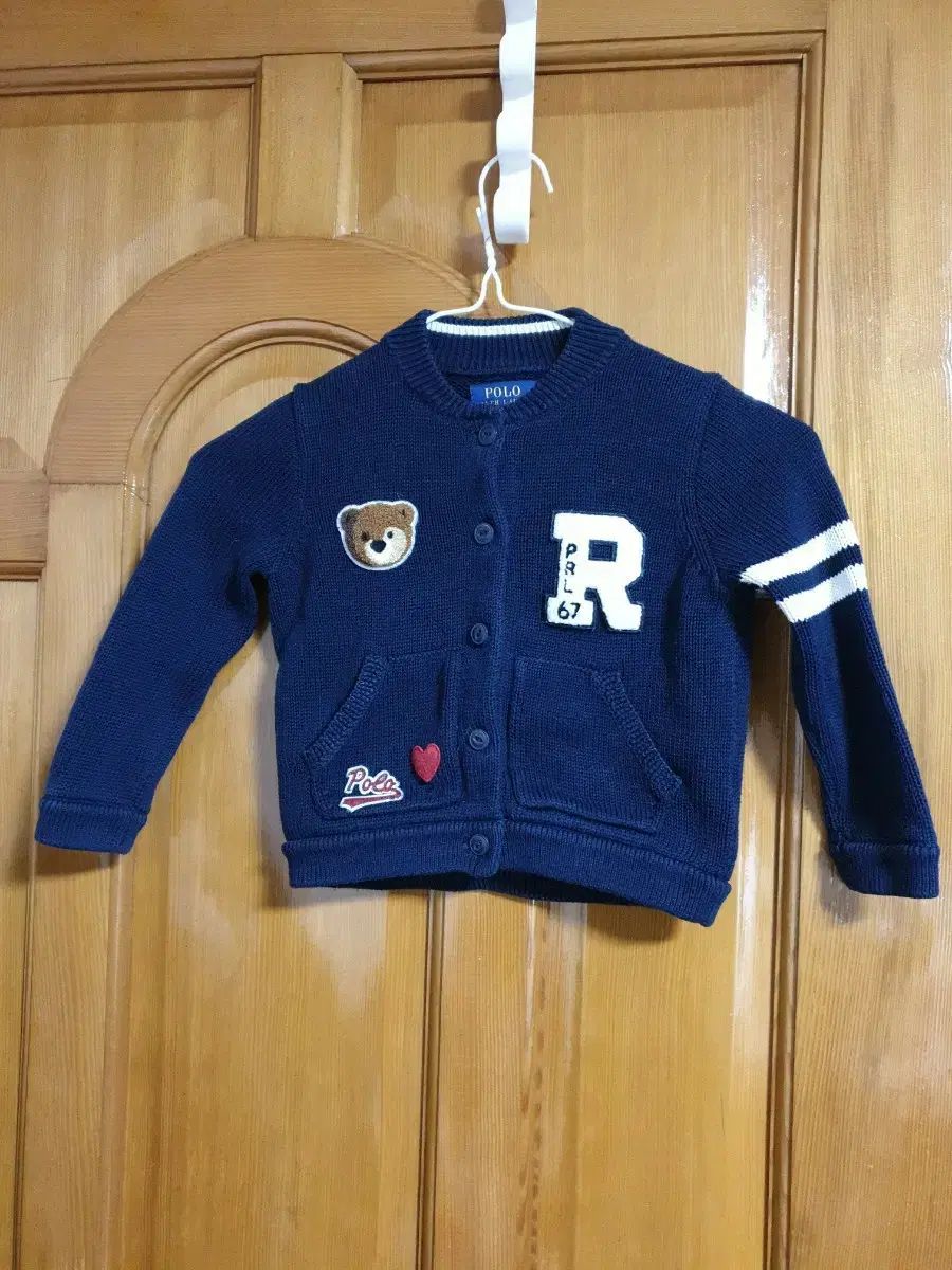 ポロ ラルフローレン ベア ニット カーディガン ネイビー 3 T
