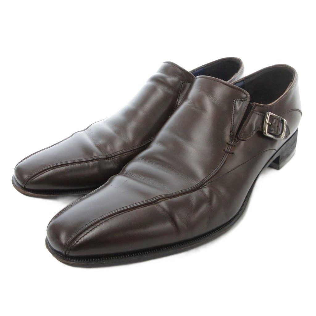 リーガル REGAL ビジネスシューズ 革靴 25cm ベルト レザー 本革 茶