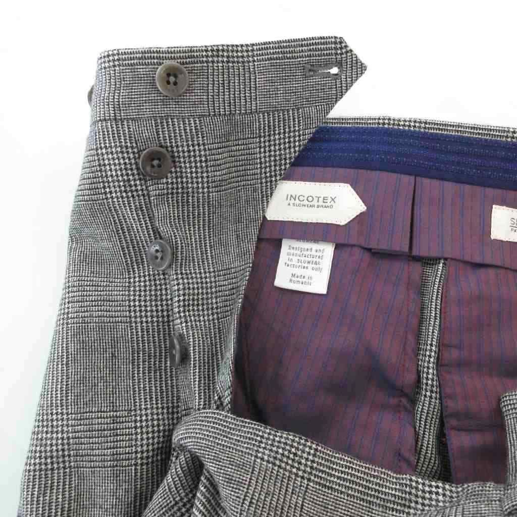 インコテックス INCOTEX SUPER100's パンツ スラックス ウール 48