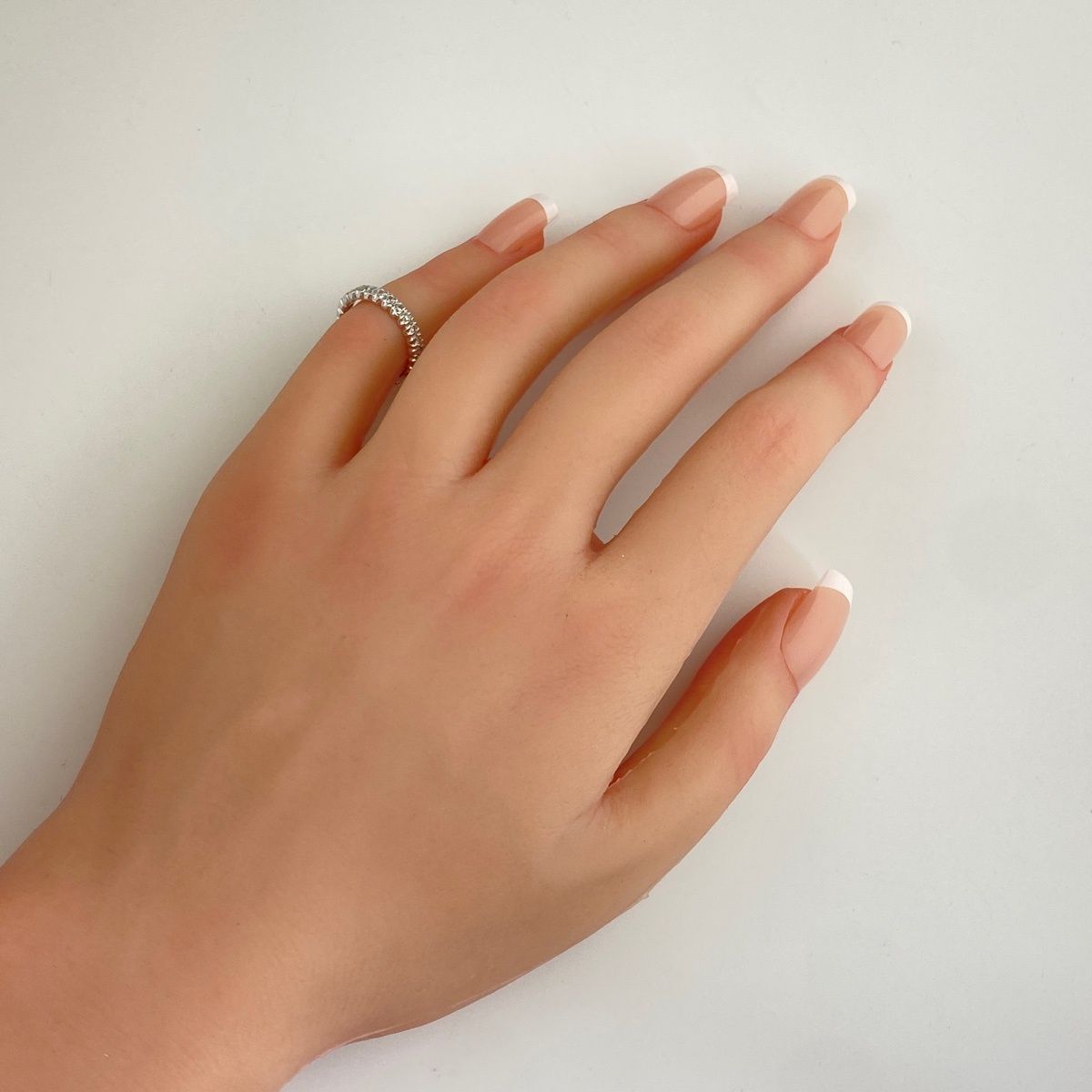 メレダイヤ デザインリング WG ホワイトゴールド 指輪 ピンキー リング