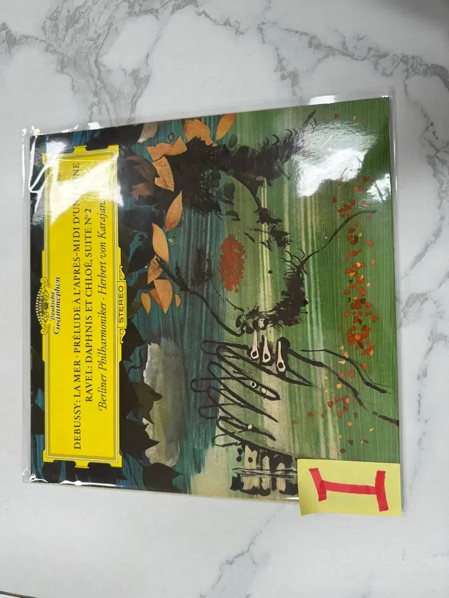 ドイツ語 DGG LP カラヤン ドビュッシー 海 SEA ラベルに貼り付けます ダフニスと クロエ オリジナル F